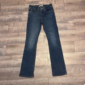 Levi's Dark Blue 315 Shaping Bootcut Jeans Size 25
